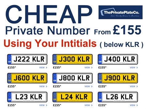 Private Number Plates .